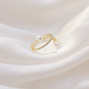 Trendy Fashion Pearl Ring